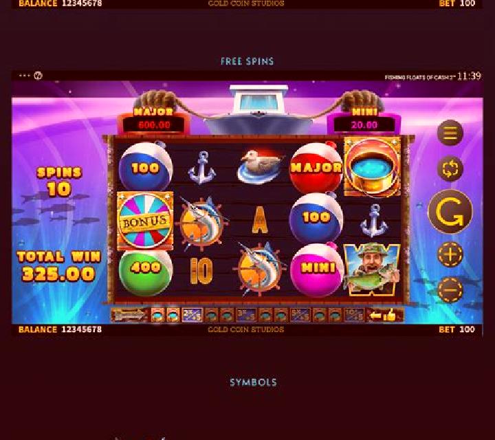 Fishing Deeper Floats of Cash slot game