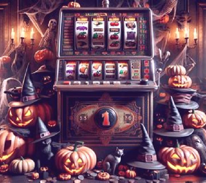 Flaming Bars Halloween slot game