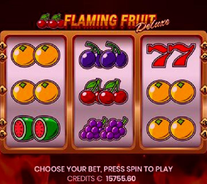 Flaming Fruit Deluxe slot game