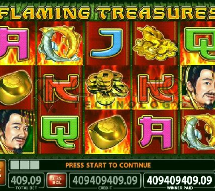 Flaming Treasures online slot
