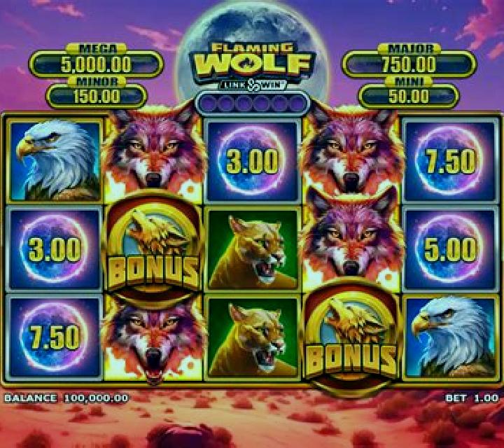 Flaming Wolf Link&Win slot