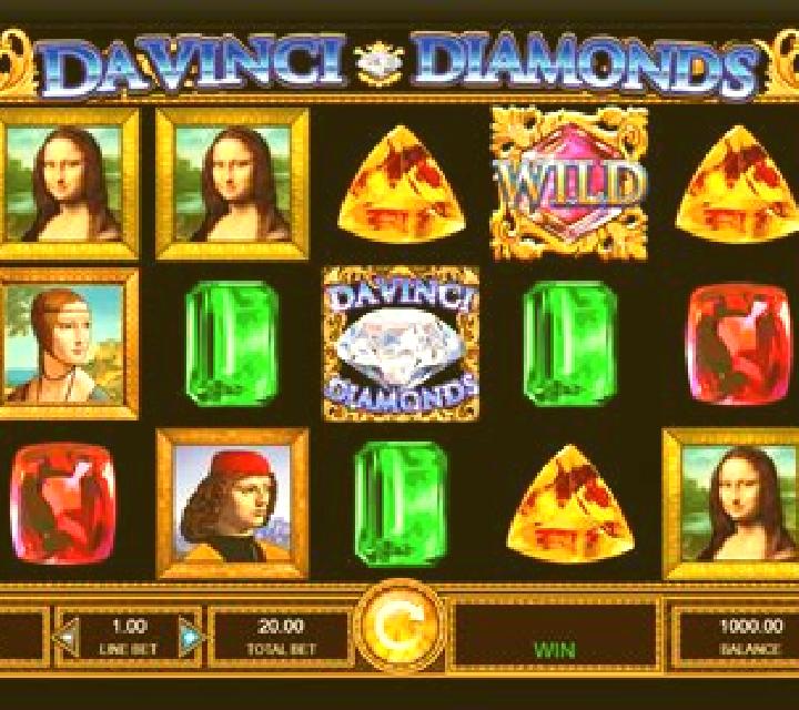Fort Knox Da Vinci Diamonds slot machine