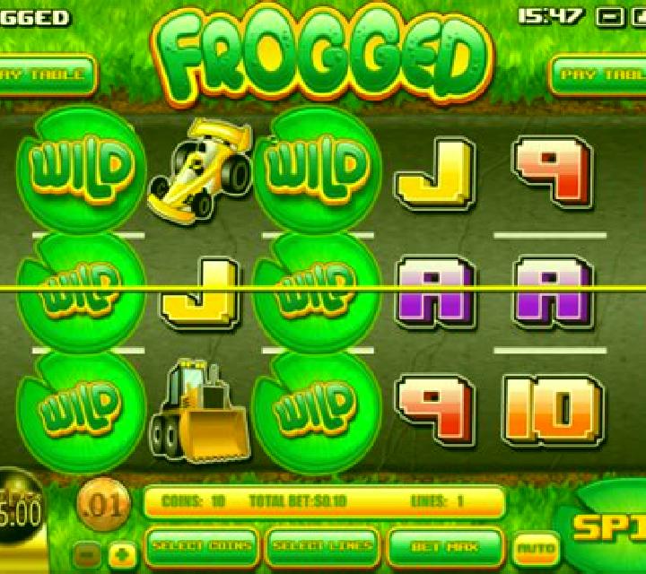 Frogged slot