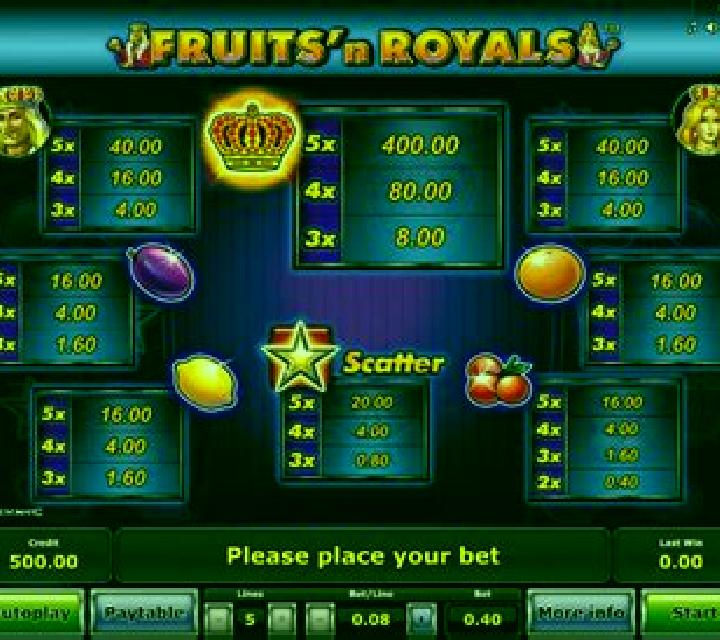 Fruits´n Royals slot