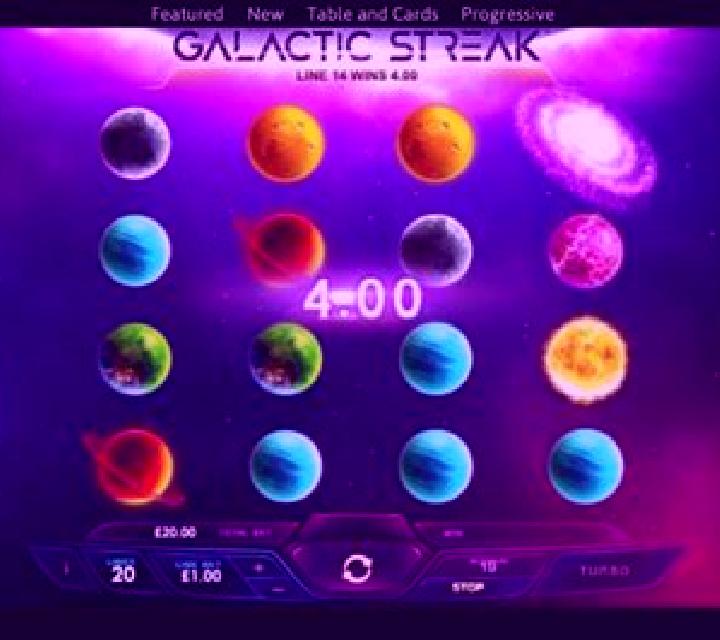 Galactic Streak slot game