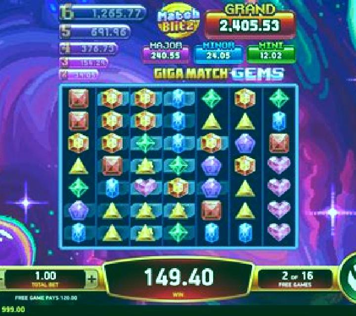 Giga Match Gems Party online slot