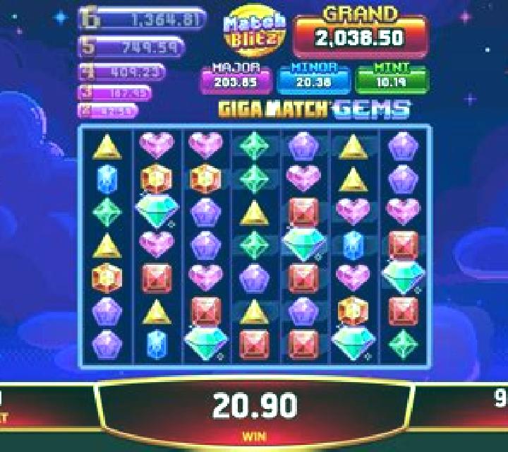 Giga Match Gems Party slot game