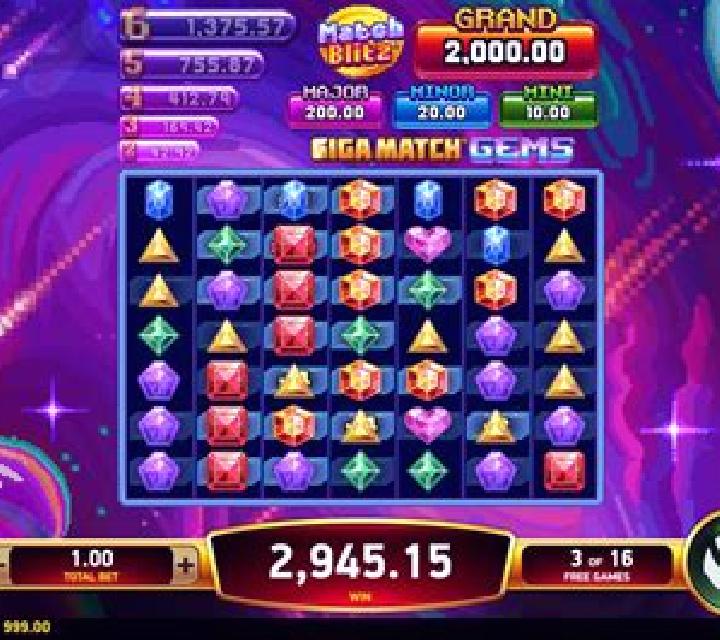 Giga Match Gems Party slot machine