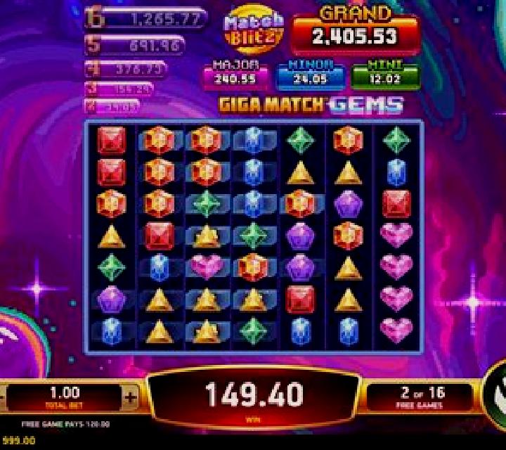 Giga Match Gems Party slot