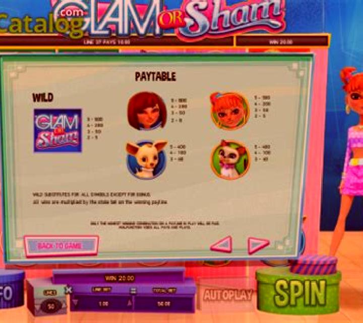 Glam or Sham slot