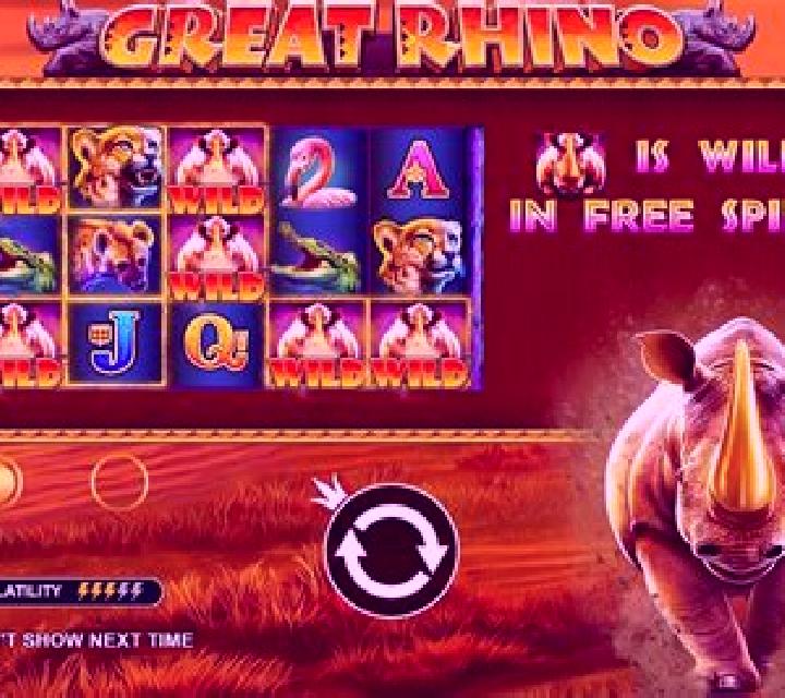 Glided Rhino slot game