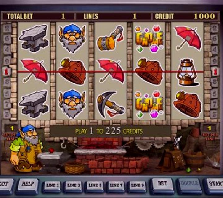 Gnome slot machine