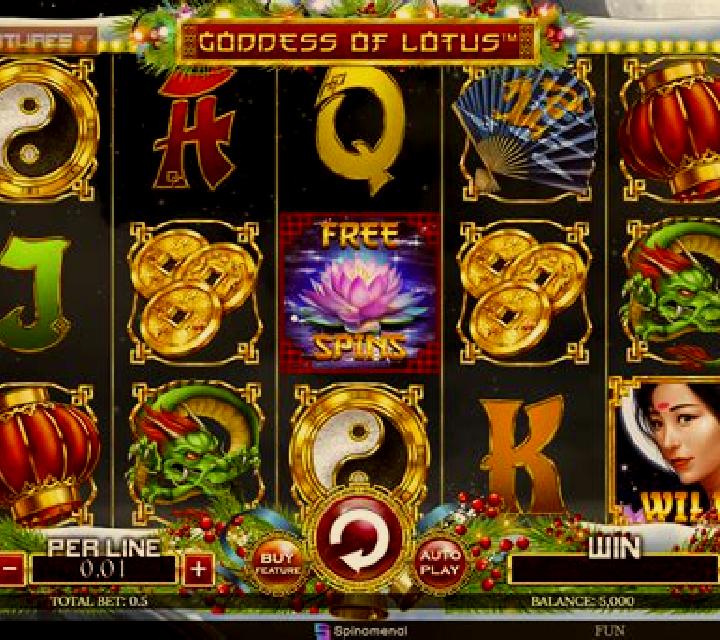 Goddess of Lotus Christmas Edition slot game