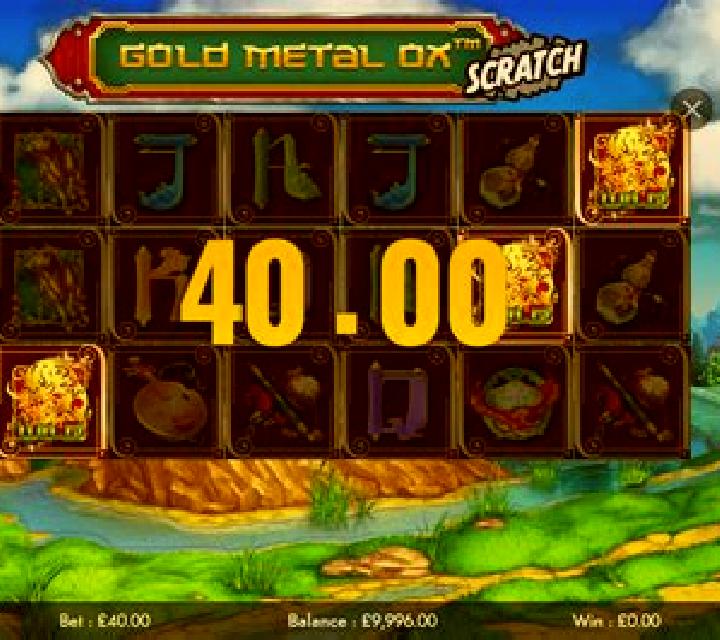Gold Metal Ox Scratch slot