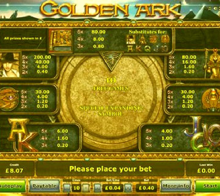 Golden Ark slot game