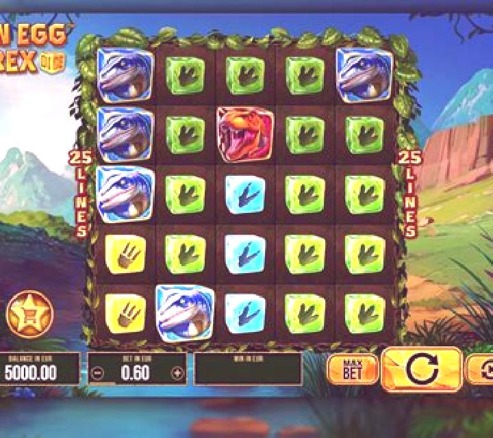 Golden Egg of T-Rex Dice slot