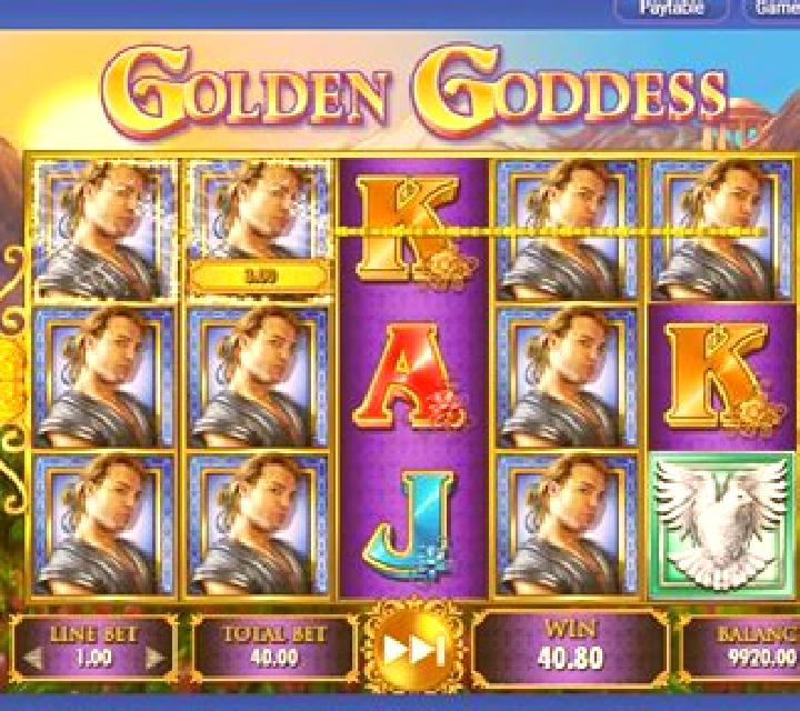 Golden Goddess Mega Jackpots slot machine