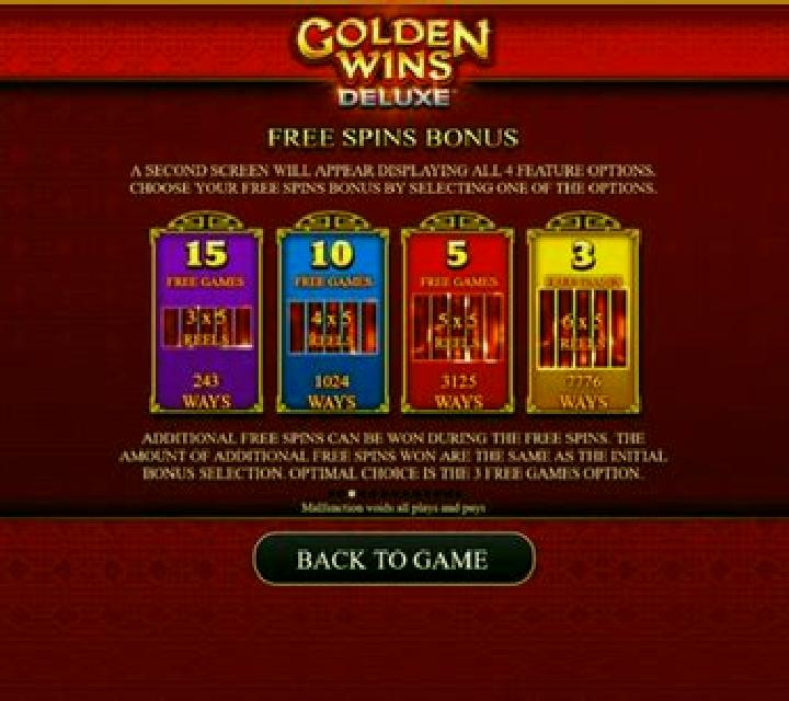 Golden Wins Deluxe online slot
