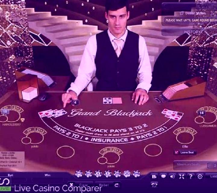 Grand Blackjack Live (Playtech) slot game