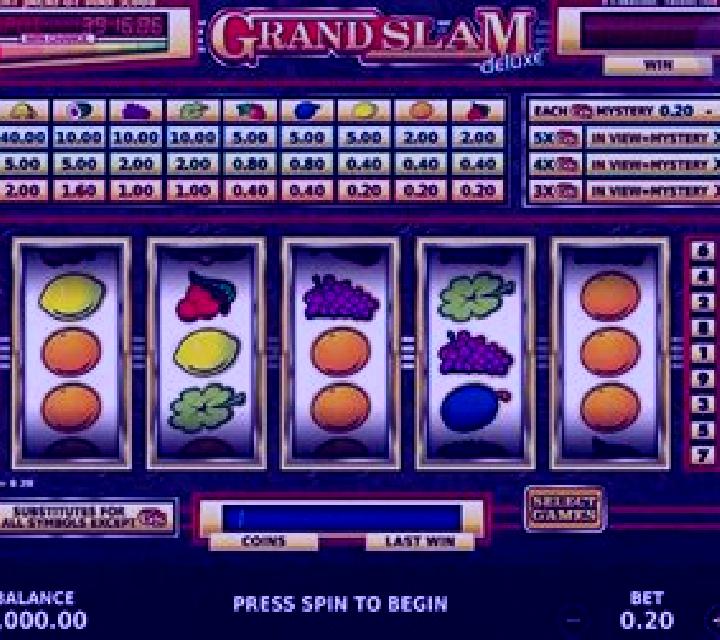 Grand Slam Deluxe slot machine