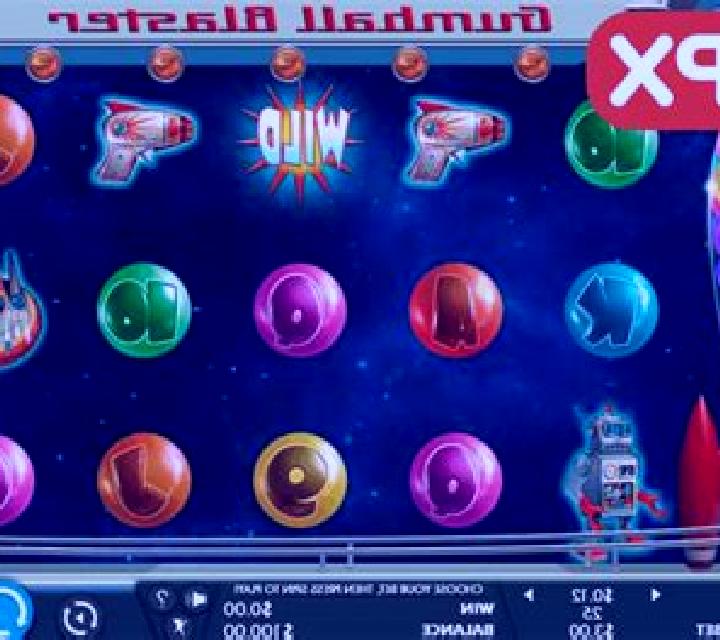 Gumball blaster slot machine