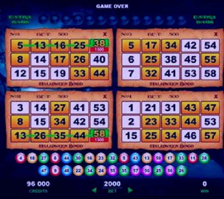 Halloween Bingo slot
