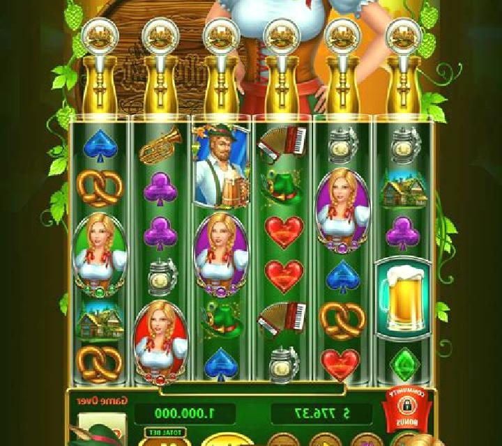 Heidi at the Oktoberfest slot machine
