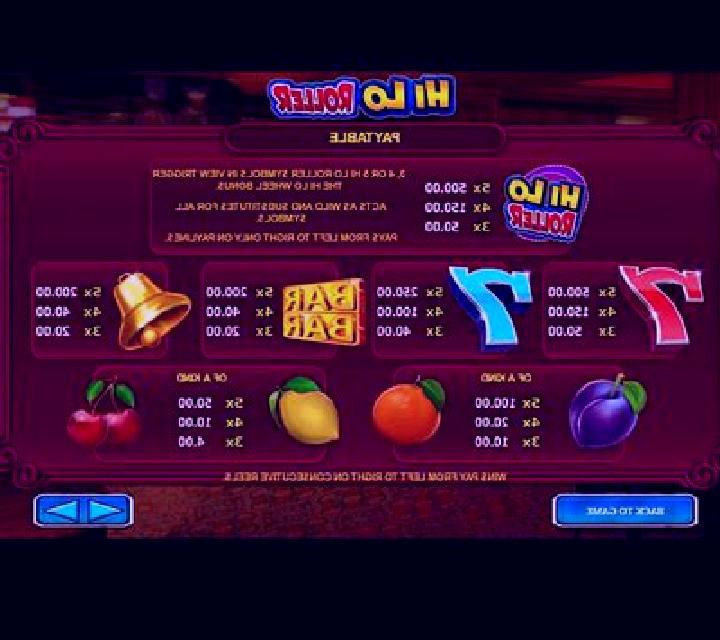 Hi Lo Roller slot