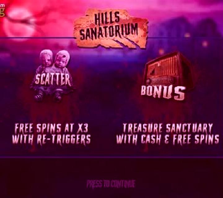 Hills Sanatorium slot game