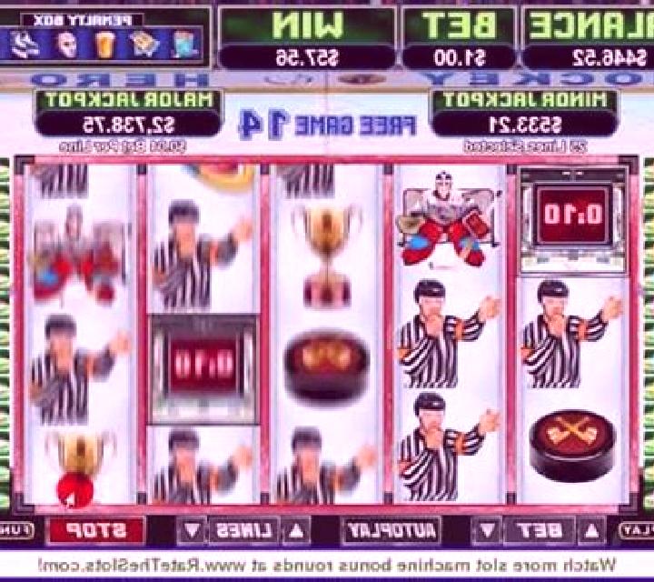Hockey slot machine