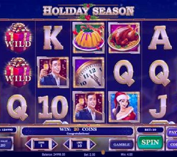 Holiday season slot game