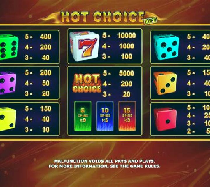 Hot Choice Dice online slot