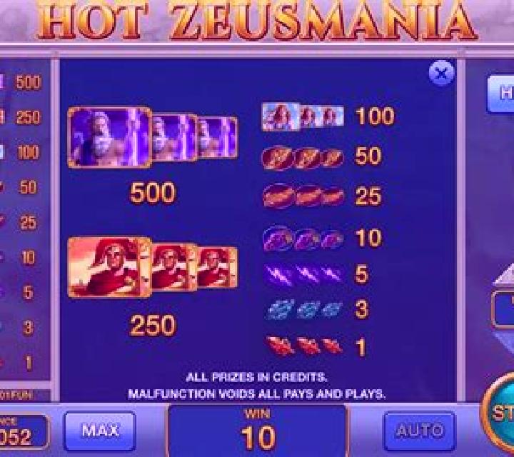 Hot Zeusmania (Pull Tabs) slot