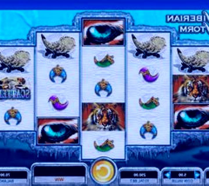 Ice storm slot machine