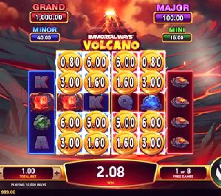 Immortal Ways Volcano slot game