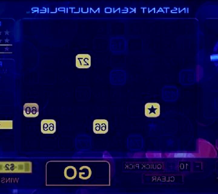 Instant Keno Multiplier slot game
