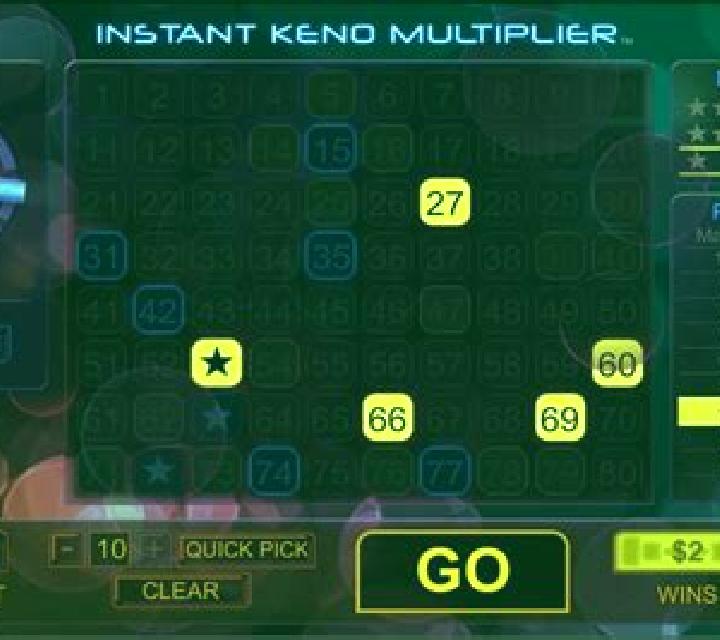 Instant Keno Multiplier slot