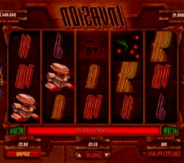 Invasion slot machine