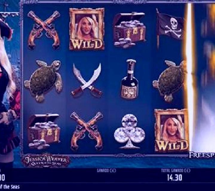 Jessica Weaver Queen of the Seas online slot