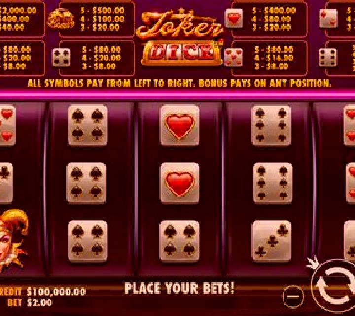 Joker Area Dice slot game