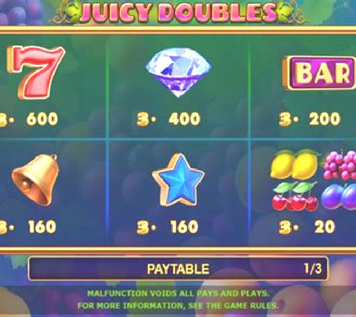 Juicy Doubles slot game
