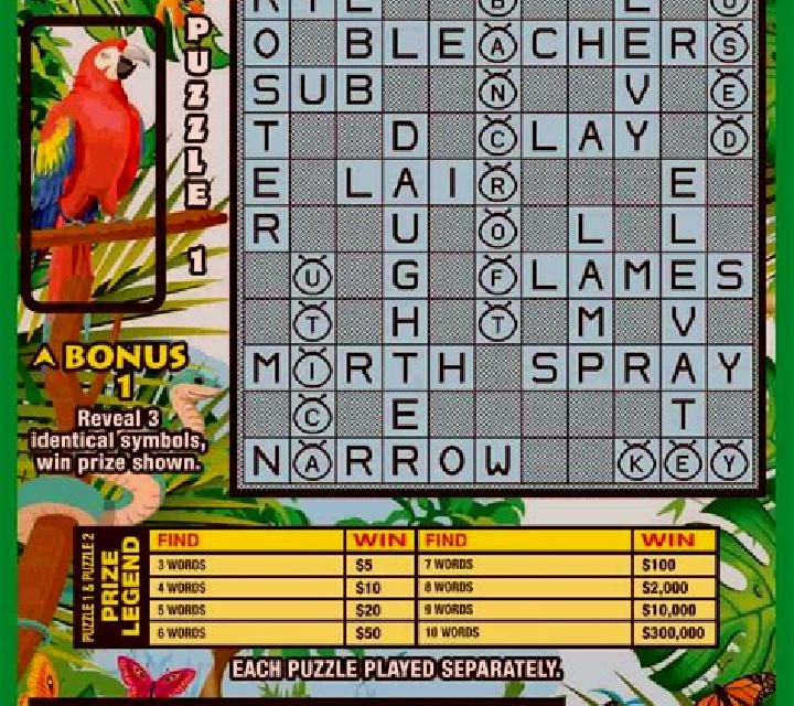 Jungle Crossword slot game