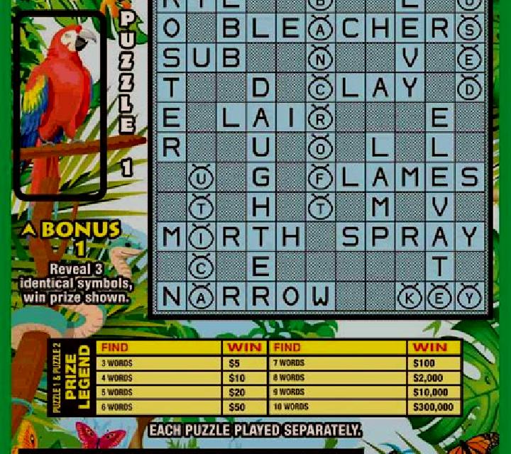 Jungle Crossword slot
