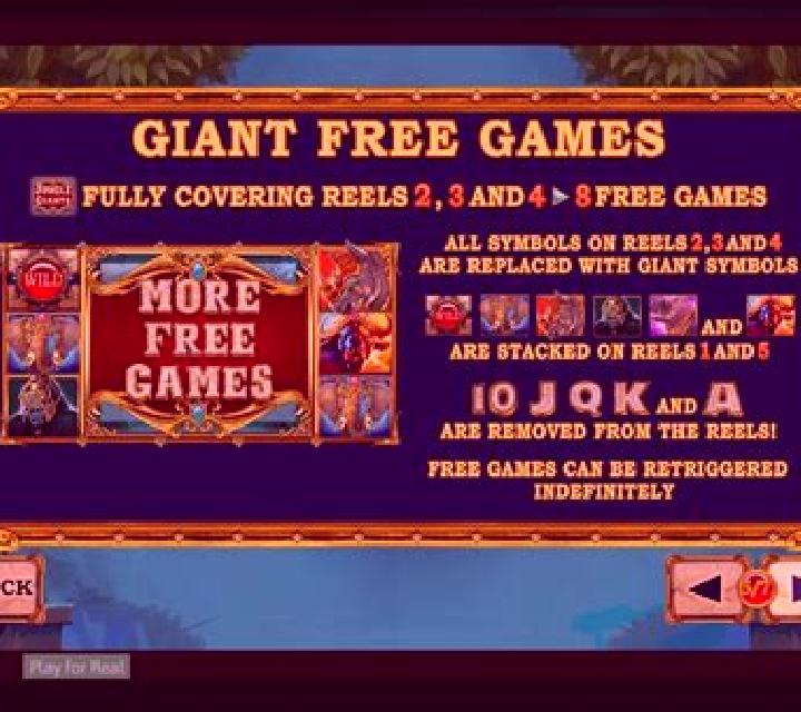 Jungle Giants slot game