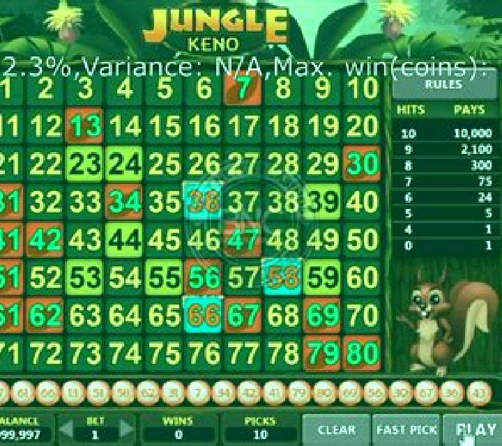 Jungle Keno slot