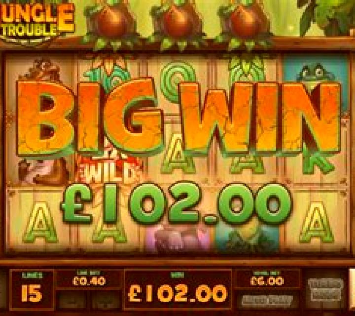 Jungle trouble slot machine