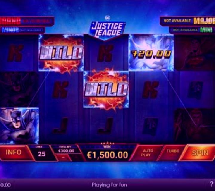 Justice League Comic slot machine