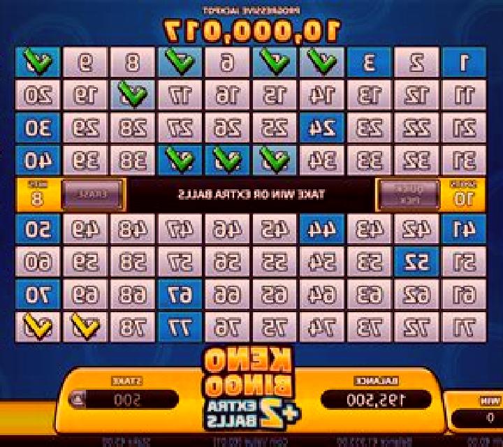 Keno Bingo 2 Extra Balls slot game