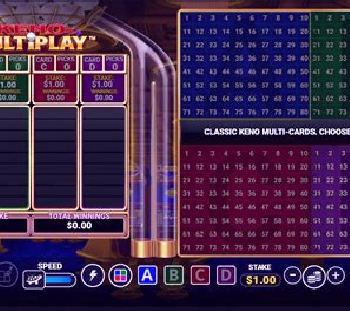 Keno Multiplay slot game