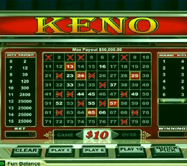 Keno (RTG) online slot